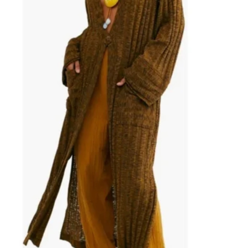 NWOT Free People  xs/sm maxi cardigan - Picture 2 of 10